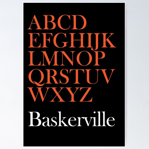Item preview, Baskerville Alphabet. designed and sold by MattWildin.