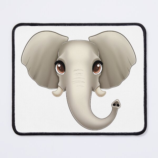 Item preview, Cute elephant face with big eyes designed and sold by TimeSkiff.