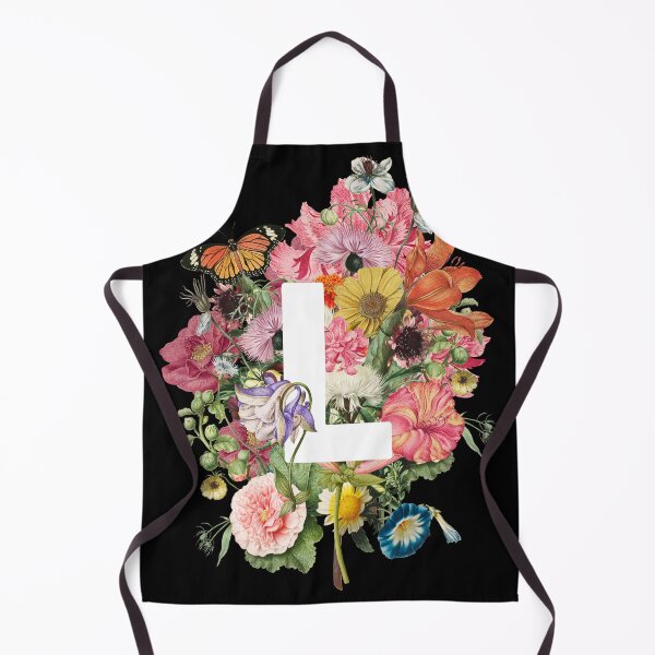 Item preview, Monogram Letter L with Romantic Vintage Flowers designed and sold by Trish Dish.