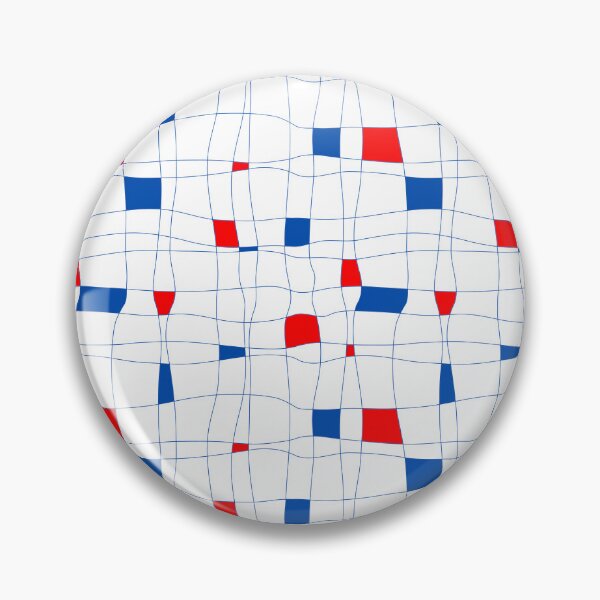 Item preview, Blue and Red Asymmetrical Rectangles designed and sold by LamaraK.