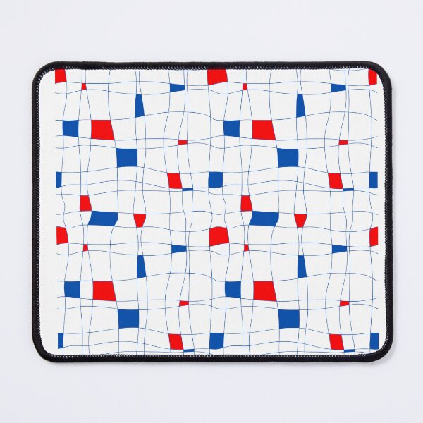 Item preview, Blue and Red Asymmetrical Rectangles designed and sold by LamaraK.