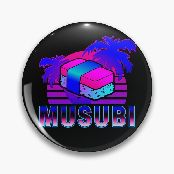 Item preview, Musubi Kawaii 80s 90s Hawaiian Sunset designed and sold by Huhnerdieb Apparel.