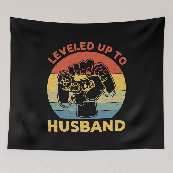 Item preview, Leveled Up To Husband: Husband Gift - New Hubby of Wife, Bridegroom Wedding designed and sold by Adexyl.