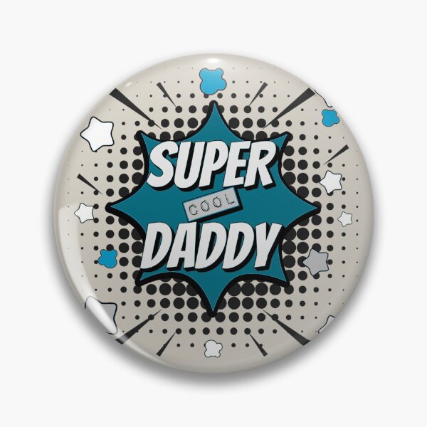 Item preview, Petrol Blue Comic Book Style Super Cool Daddy, Great Design For Cool Dads, Perfect For Father's Day designed and sold by TrulyEpoque.