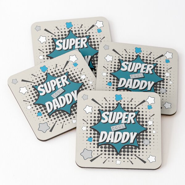 Item preview, Petrol Blue Comic Book Style Super Cool Daddy, Great Design For Cool Dads, Perfect For Father's Day designed and sold by TrulyEpoque.