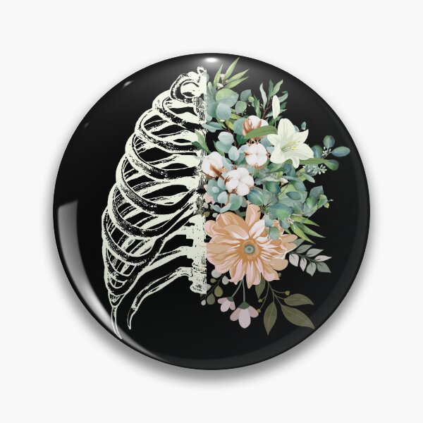 Item preview, Floral human rib cage, ribcage designed and sold by Preslava Genova.