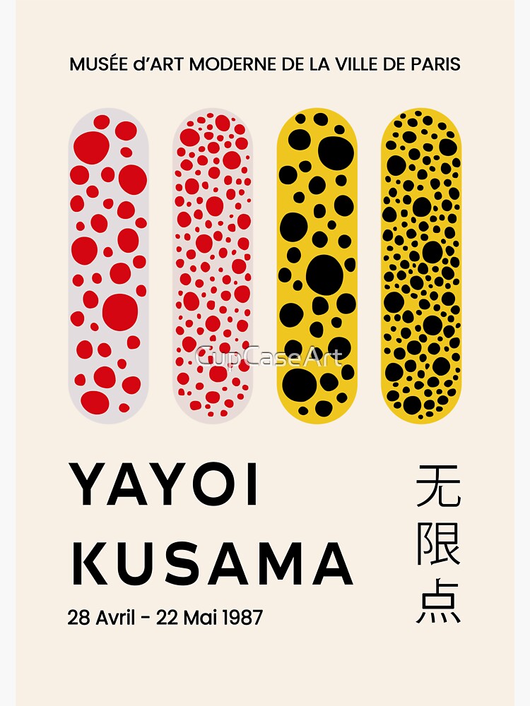 Yayoi Kusama Print Black Dots Japanese Art Modern Poster -  Denmark