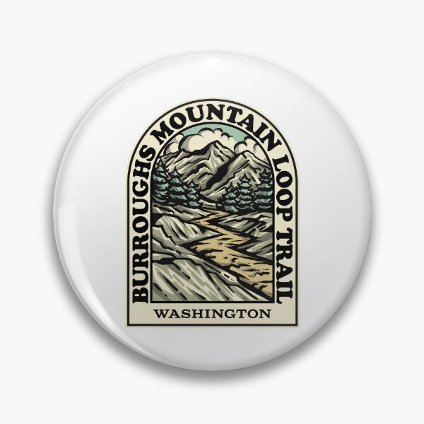 Artikelvorschau, Buroughs Mountain Loop Trail Washington hiking backpacking trail entworfen und verkauft von HalpinDesign.
