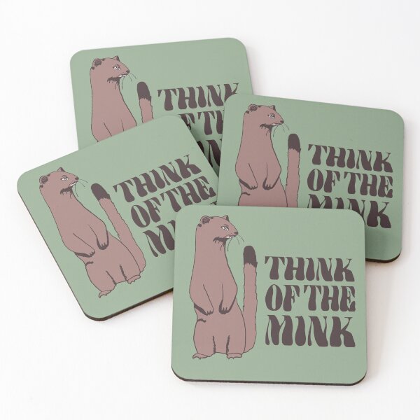 Item preview, "think of the mink" graphic designed and sold by ellainalisa.