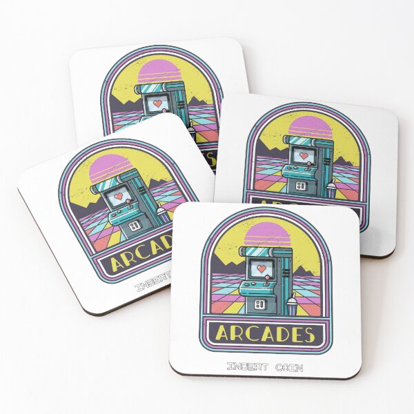 Item preview, Arcade Machine Insert Coin Gaming Retro Style designed and sold by Rob-Son.