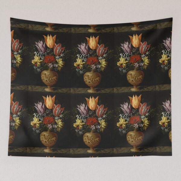 Item preview, Flowers in a Vase on a Marble Plinth by Hendrik van der Borcht designed and sold by Amanda1775.