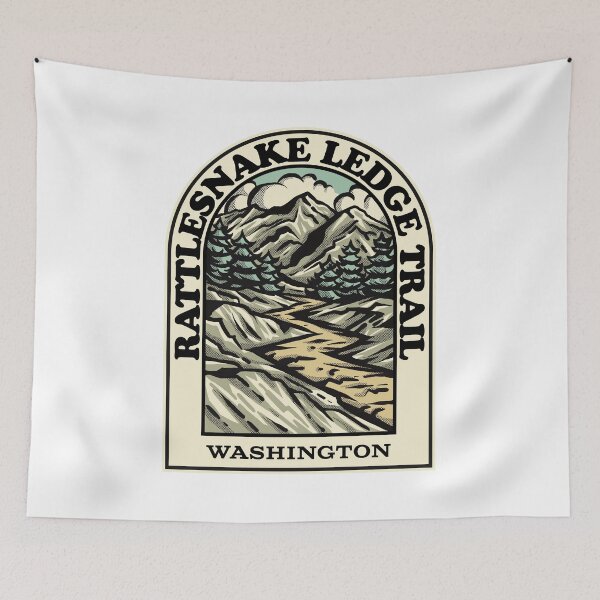 Item preview, Rattlesnake Ledge Trail Washington hiking backpacking trail designed and sold by HalpinDesign.