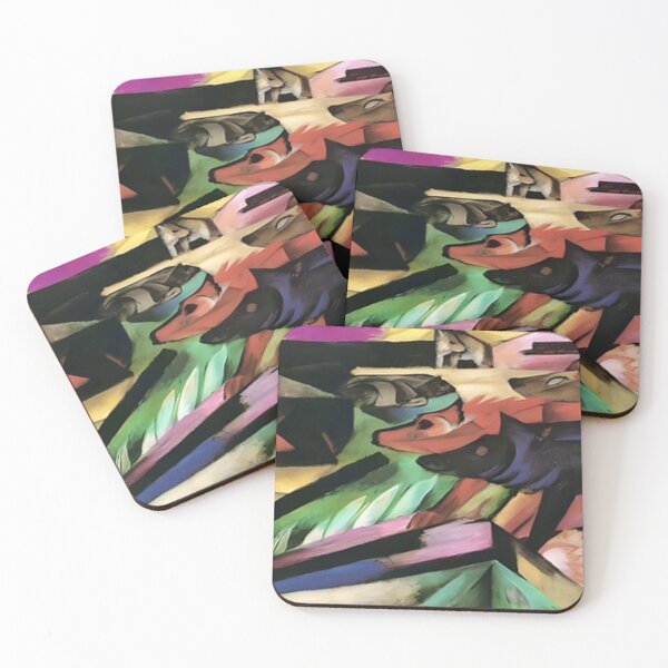 Item preview, The Wolves (Balkan War) by Franz Marc designed and sold by WonderweissStudio.