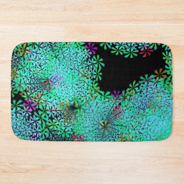 Item preview, Eye catcher! Fractal flowers in cool colors designed and sold by MarionsArt.