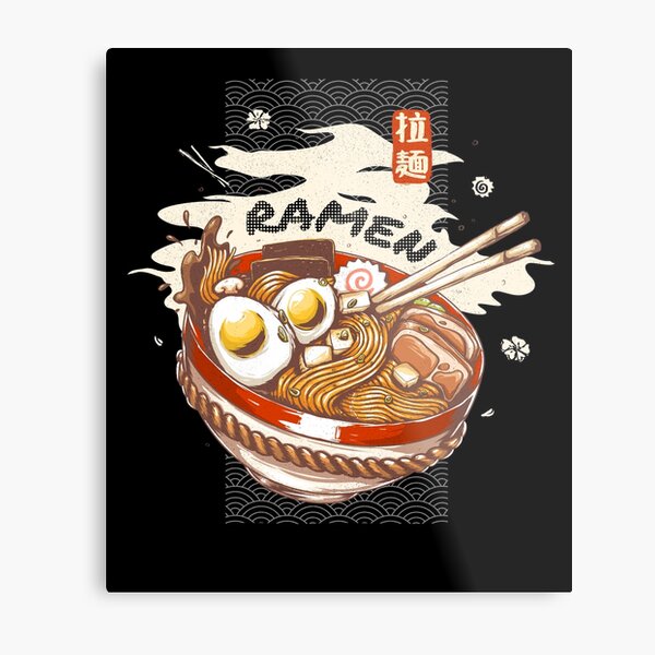 Naruto eating a bowl of ramen print by Barrett Biggers