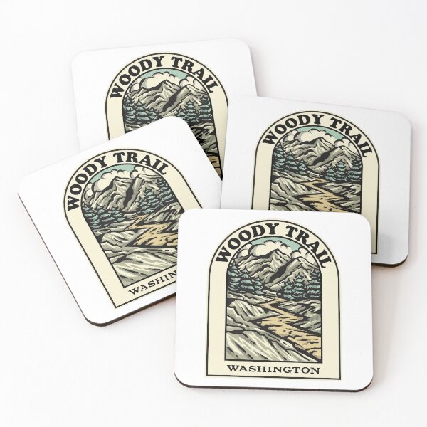 Item preview, Woody Trial Washington hiking backpacking trail designed and sold by HalpinDesign.