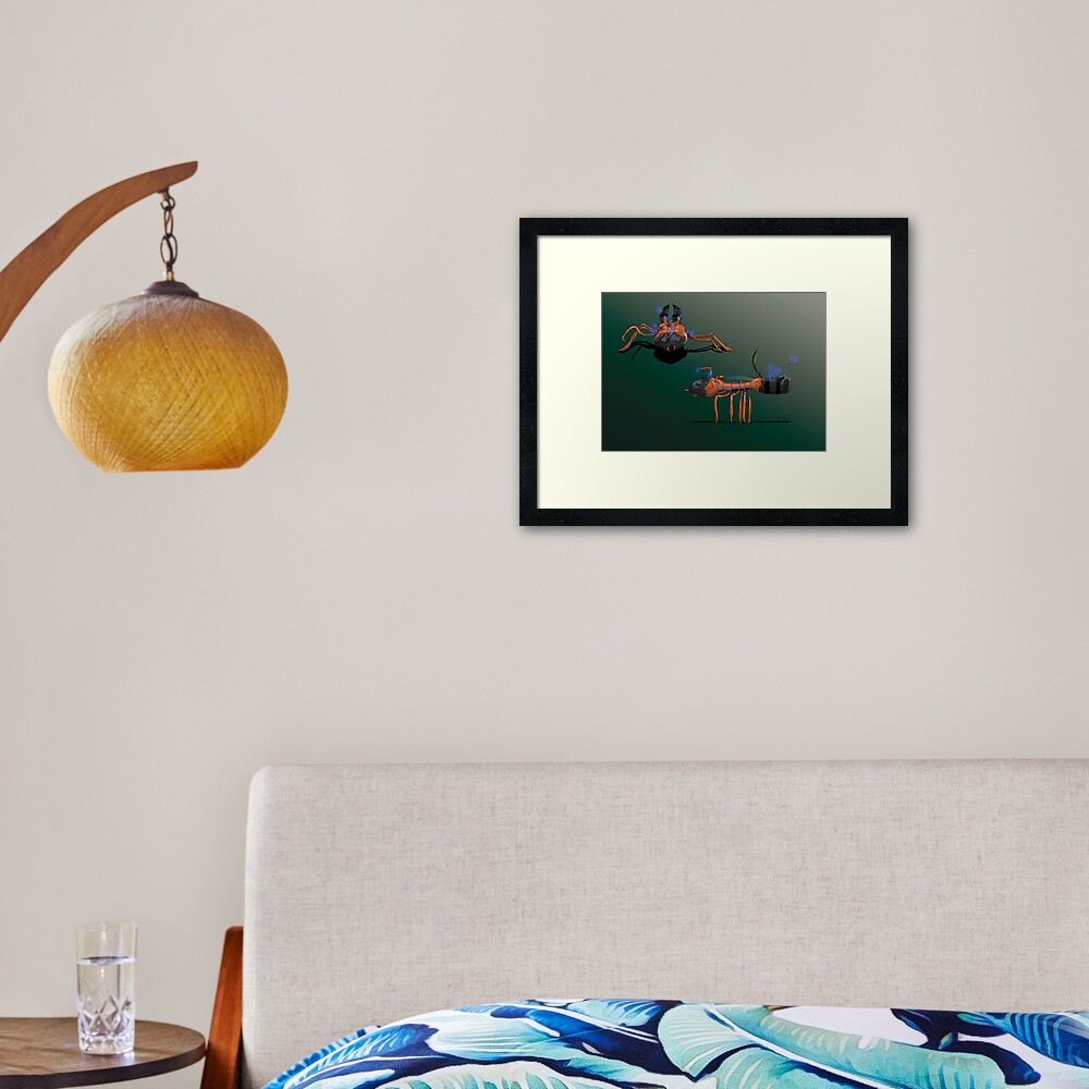 Item preview, Framed Art Print designed and sold by dj-KIR.