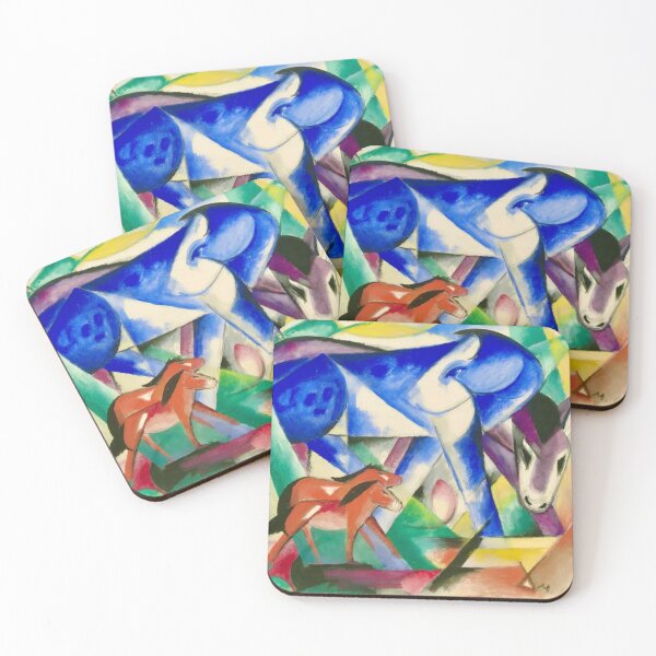Item preview, The First Animals by Franz Marc designed and sold by WonderweissStudio.