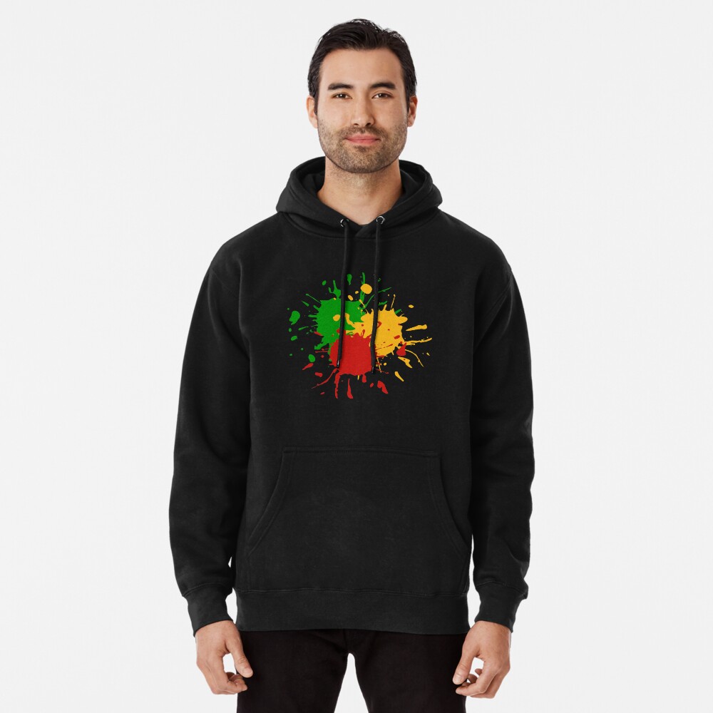 green yellow red hoodie