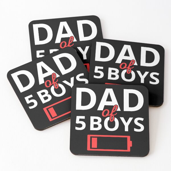 Item preview, Tired Dad Of 5 Boys II designed and sold by Lemon Pepper.