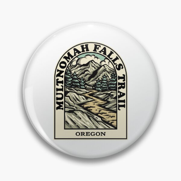 Item preview, multnomah falls trail Oregon hiking backpacking trail designed and sold by HalpinDesign.