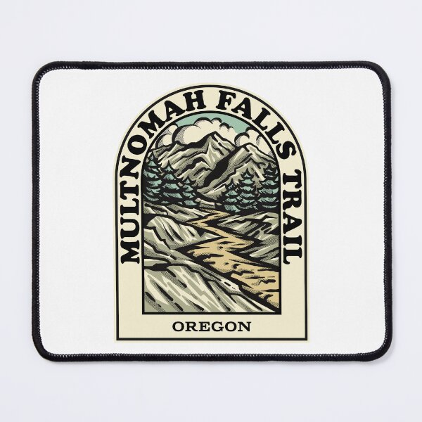 Item preview, multnomah falls trail Oregon hiking backpacking trail designed and sold by HalpinDesign.