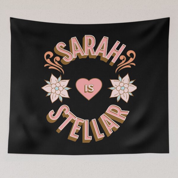 Item preview, Sarah is Stellar - First Names - Birthday Gifts - Alliteration Fans designed and sold by epicthoughts.
