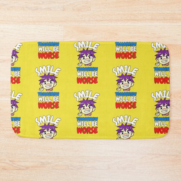 Item preview, Smile Tomorrow Will Be Worse | Anime Emote | Funny Quote designed and sold by BBMarioni.