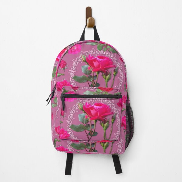 Item preview, Rose Medallion on Sweet Mauve Half-Drop Repeat 5748 designed and sold by Art in My Loft.