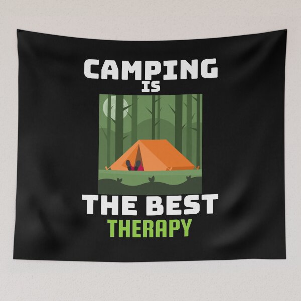 Item preview, Camping is the best therapy designed and sold by theredsharp.