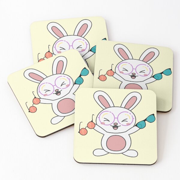 Item preview, Bunny With Glasses designed and sold by ArtbyCharmante.