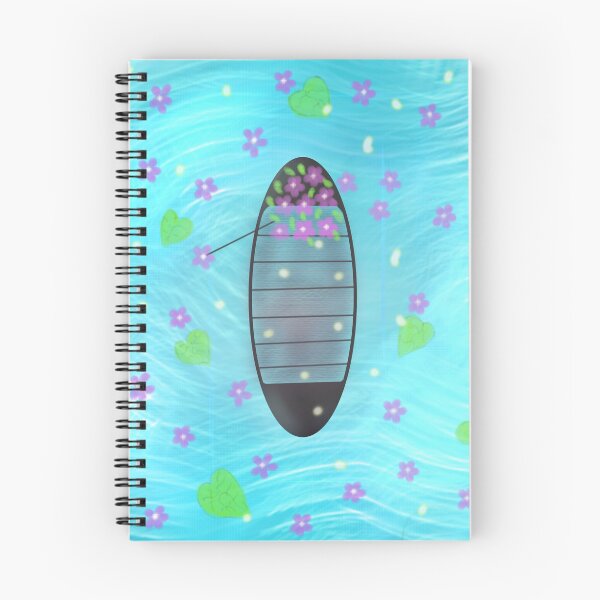 Item preview, boat with flower designed and sold by Pattern Petals.