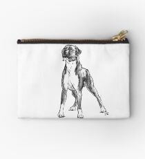 Boxer Dog Drawing Studio Pouch