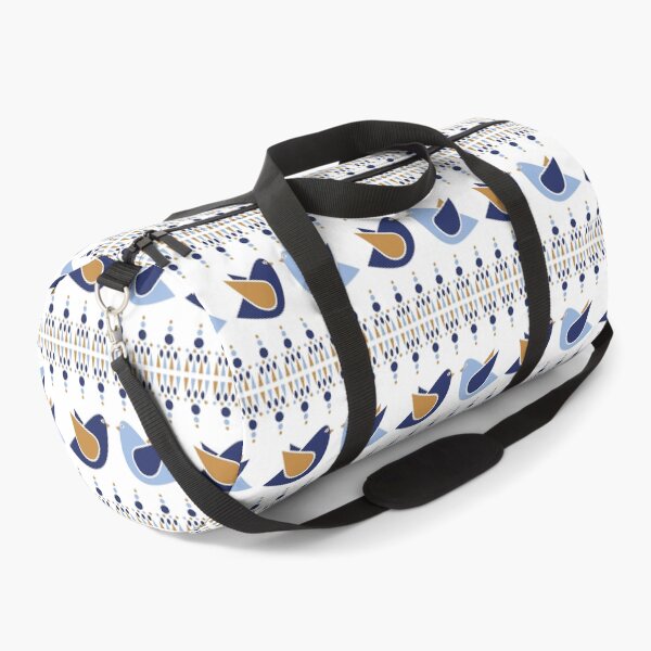 Item preview, Gold And Blue Birds Pattern designed and sold by Blue-Banana.