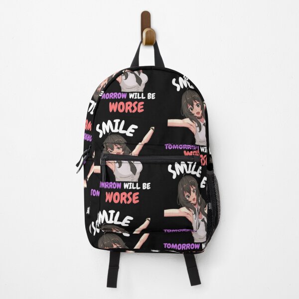 Item preview, Smile Tomorrow Will Be Worse | Anime Sarcasm | Funny Quote designed and sold by BBMarioni.