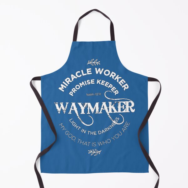 Item preview, Waymaker, Miracle Worker - sky diver blue designed and sold by AbideApparel.