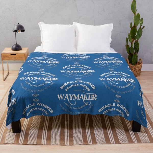 Item preview, Waymaker, Miracle Worker - sky diver blue designed and sold by AbideApparel.