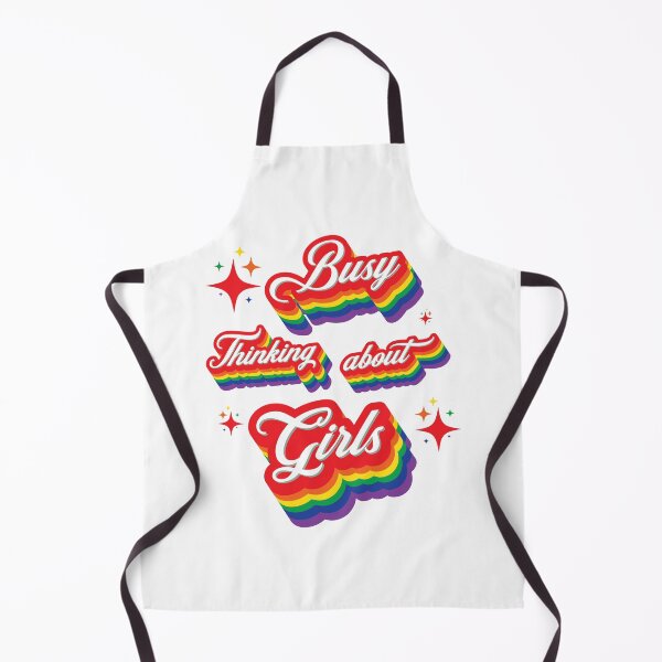 Item preview, Busy Thinking About Girls - Lesbian Pride designed and sold by Whimsical  Thinker.