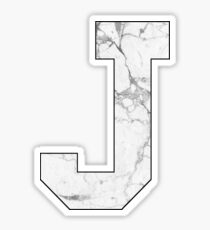 Anfänglicher Marmor J Sticker