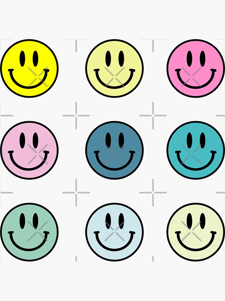 Smiley Face Vinyl Sticker, Smile Face Sticker, Fun Sticker, Friend Gift,  Cool Sticker, Stickers for Women, Be Happy Sticker, Smiley Sticker 