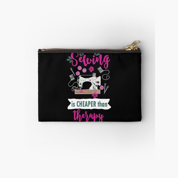 Item preview, Sewing is cheaper than therapy - sewing quilting quilter seamstress seammaster sewer sew quilt designed and sold by papillondesign.