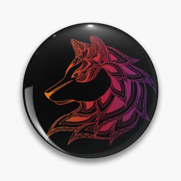 Item preview, Colorful Wolf in Tattoo Style Design  designed and sold by SheaLN.
