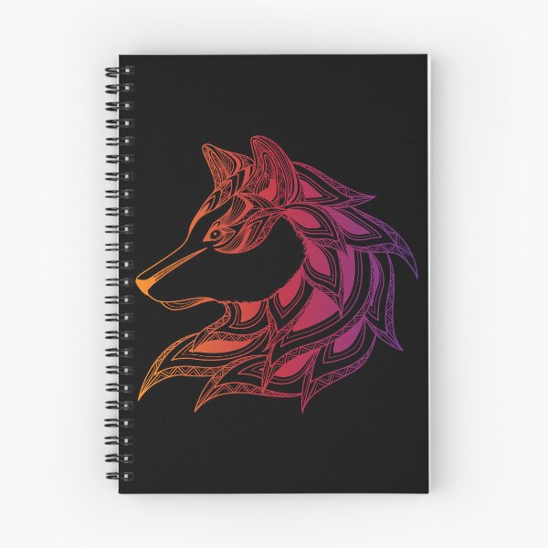 Item preview, Colorful Wolf in Tattoo Style Design  designed and sold by SheaLN.