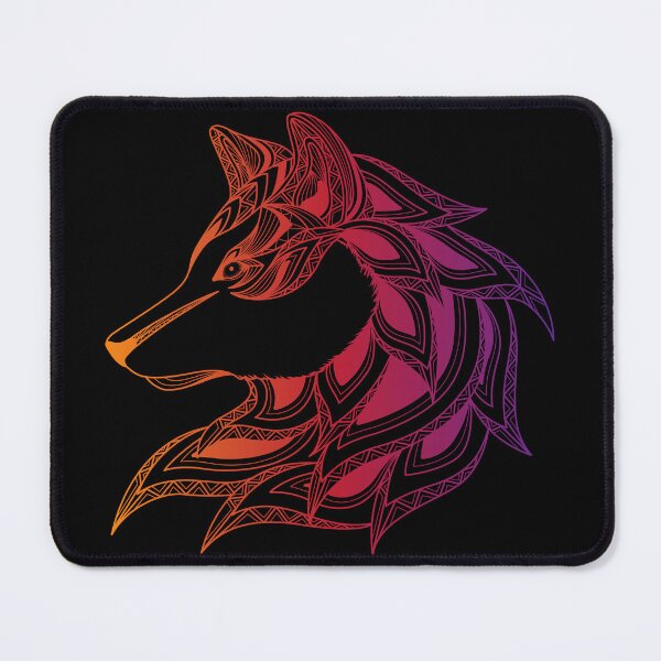 Item preview, Colorful Wolf in Tattoo Style Design designed and sold by SheaLN.