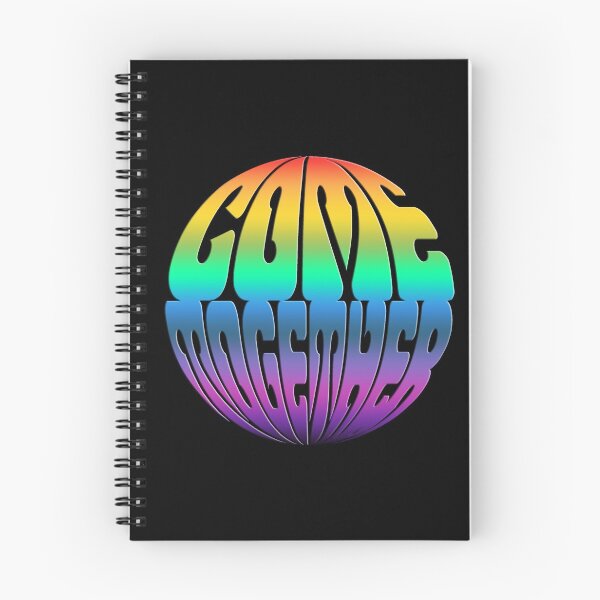 Item preview, Message COME TOGETHER globe colored soft gradients designed and sold by EDDArt.