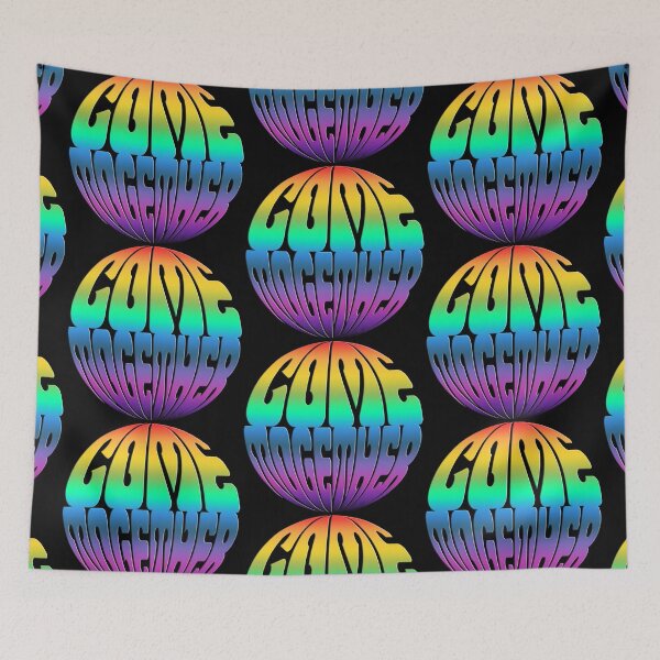 Item preview, Message COME TOGETHER globe colored soft gradients designed and sold by EDDArt.