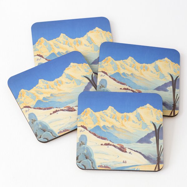 Item preview, Wintersport ST. BEATENBERG Schweiz Ski 1929 Vintage Tourism Promotion Poster designed and sold by retroposters.