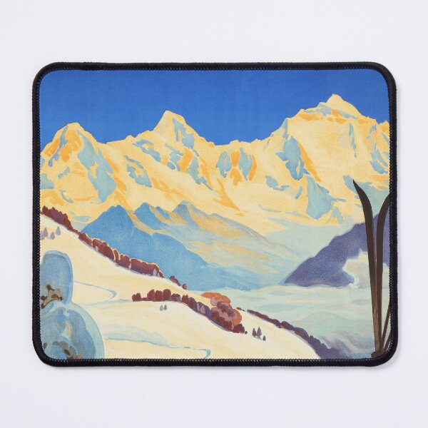 Item preview, Wintersport ST. BEATENBERG Schweiz Ski 1929 Vintage Tourism Promotion Poster designed and sold by retroposters.