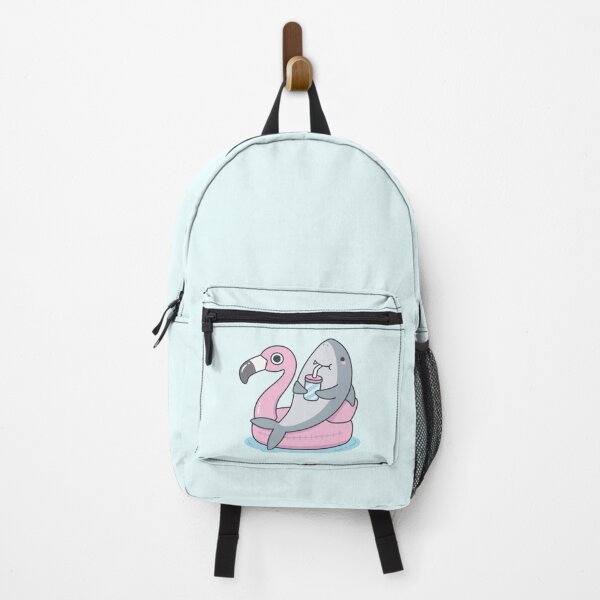 Item preview, Cute Shark Chillin On Flamingo Pool Float designed and sold by rustydoodle.