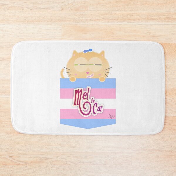 Item preview, Mel the Cat Coming Out Pocket Trans Flag designed and sold by elisagavi.